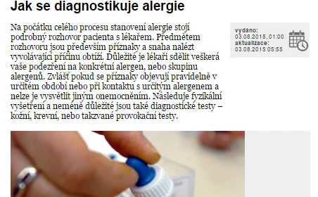Jak se diagnostikuje alergie